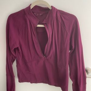 Lululemon Running Long Sleeve Quarter Zip